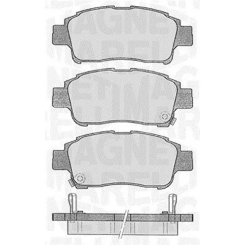 Sada brzdových platničiek kotúčovej brzdy MAGNETI MARELLI 363916060533