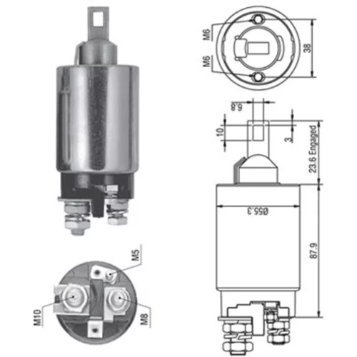 Elektromagnetický spínač pre štartér MAGNETI MARELLI 940113050331