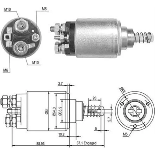 Elektromagnetický spínač pre štartér MAGNETI MARELLI 940113050389