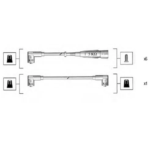 Sada zapaľovacích káblov MAGNETI MARELLI 941055110535
