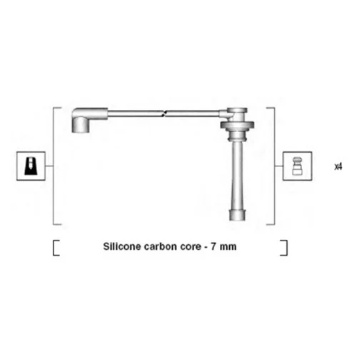 Sada zapaľovacích káblov MAGNETI MARELLI 941285030866