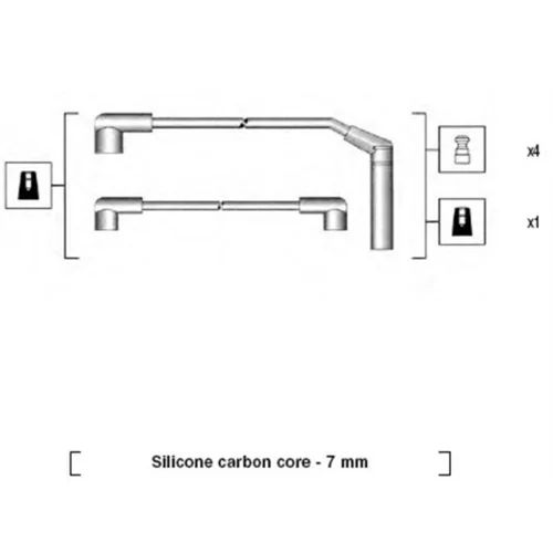 Sada zapaľovacích káblov 941285040867 (MAGNETI MARELLI)