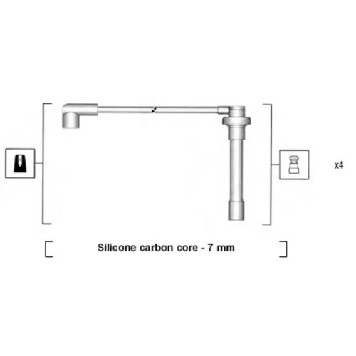 Sada zapaľovacích káblov MAGNETI MARELLI 941315030890