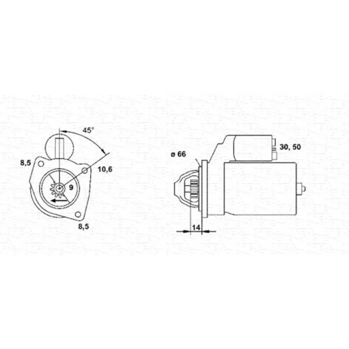 Štartér MAGNETI MARELLI 943251054010