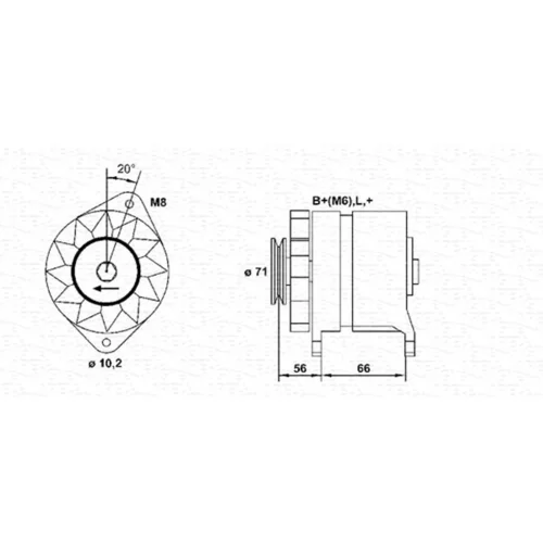 Alternátor MAGNETI MARELLI 944356971010