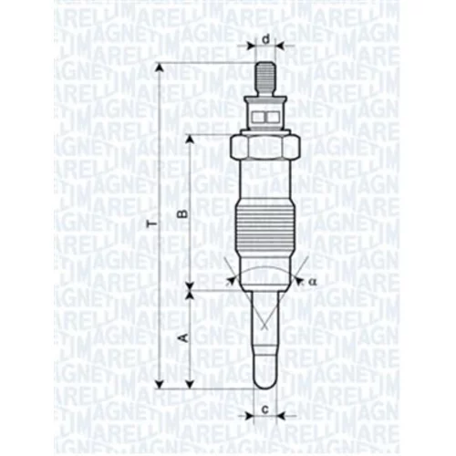 Žeraviaca sviečka MAGNETI MARELLI 062580704304