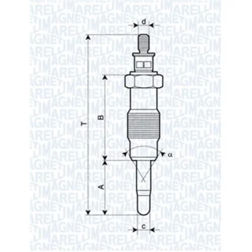 Žeraviaca sviečka MAGNETI MARELLI 062582804304