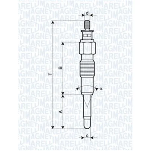 Žeraviaca sviečka MAGNETI MARELLI 062900040304