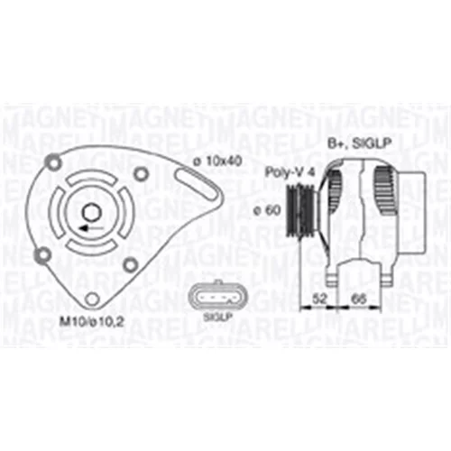 Alternátor MAGNETI MARELLI 063731253010
