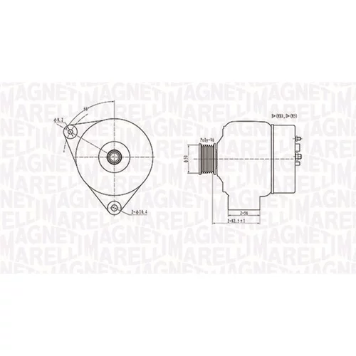 Alternátor MAGNETI MARELLI 063731301010