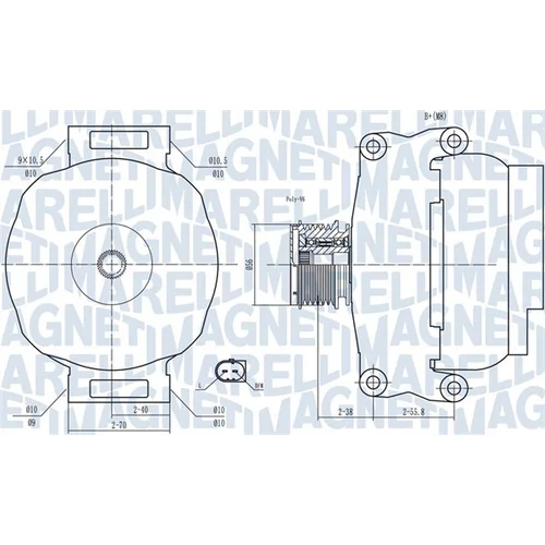 Alternátor MAGNETI MARELLI 063731769010