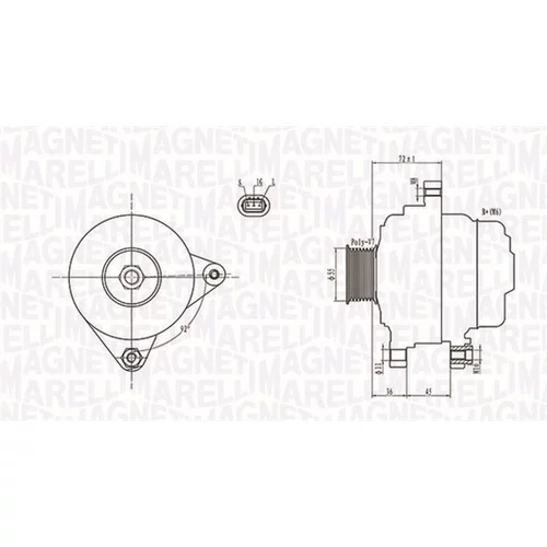 Alternátor MAGNETI MARELLI 063731792010