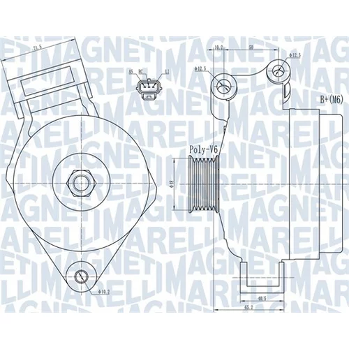 Alternátor MAGNETI MARELLI 063731925010