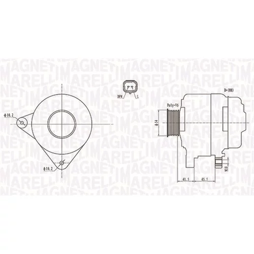 Alternátor MAGNETI MARELLI 063732008010