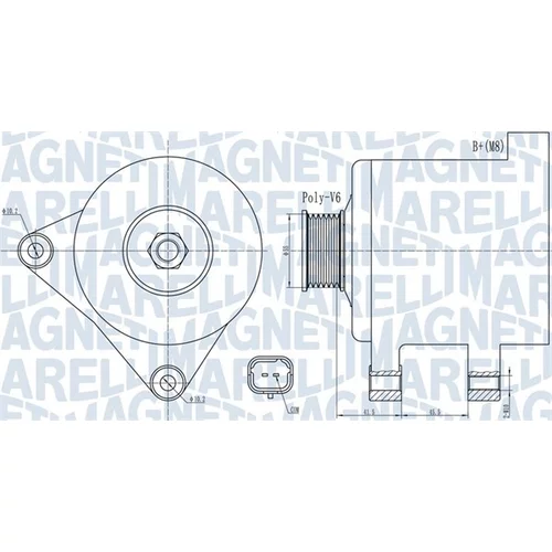 Alternátor MAGNETI MARELLI 063732015010