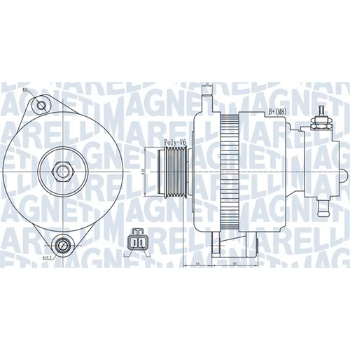 Alternátor MAGNETI MARELLI 063732018010