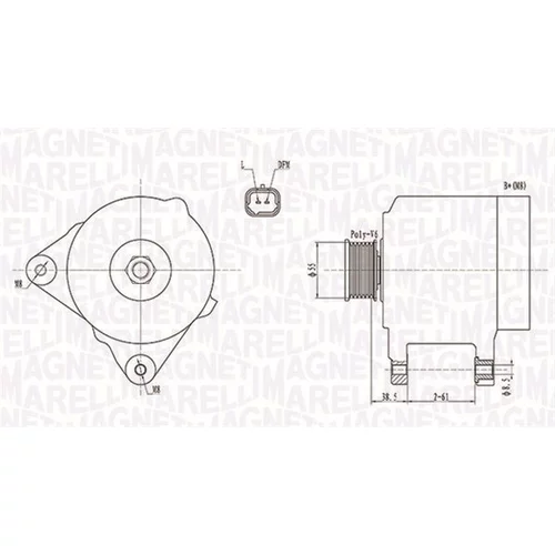 Alternátor MAGNETI MARELLI 063732043010