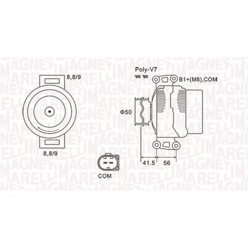 Alternátor MAGNETI MARELLI 063732108010