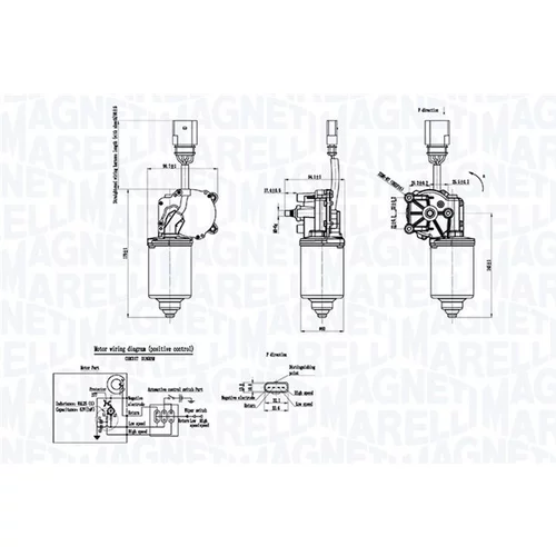 Motor stieračov 064053012010 (MAGNETI MARELLI)