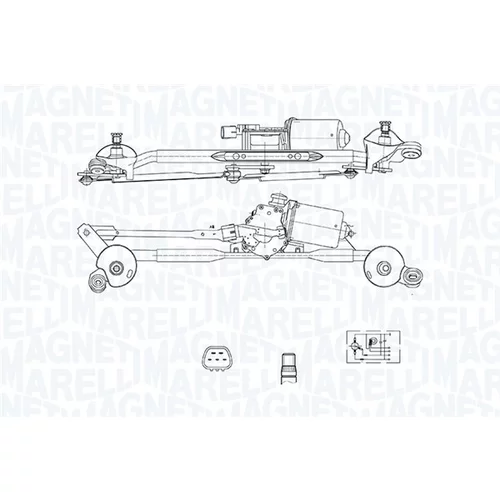 Motor stieračov MAGNETI MARELLI 064377100010