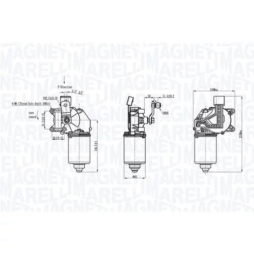 Motor stieračov 064377300010 (MAGNETI MARELLI) - obr. 1