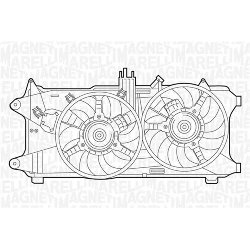 Ventilátor chladenia motora MAGNETI MARELLI 069422034010