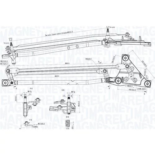 Mechanizmus stieračov MAGNETI MARELLI 085570738010