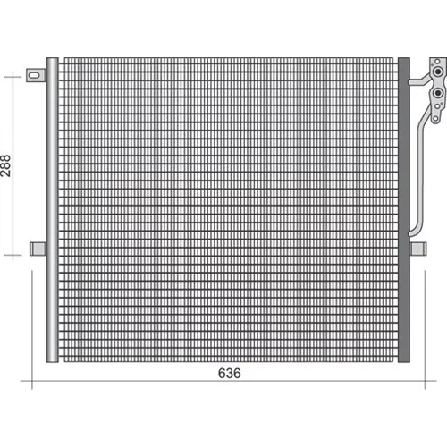 Kondenzátor klimatizácie MAGNETI MARELLI 350203354000