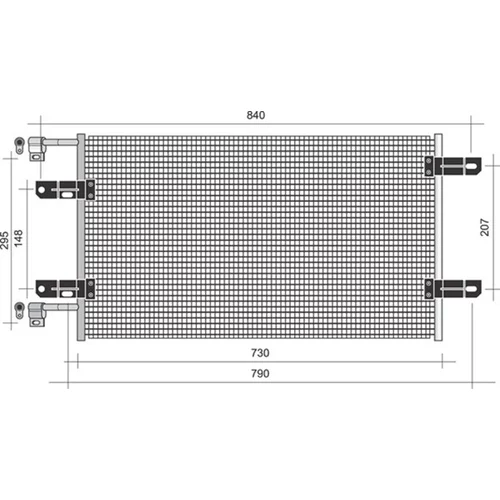 Kondenzátor klimatizácie MAGNETI MARELLI 350203476000