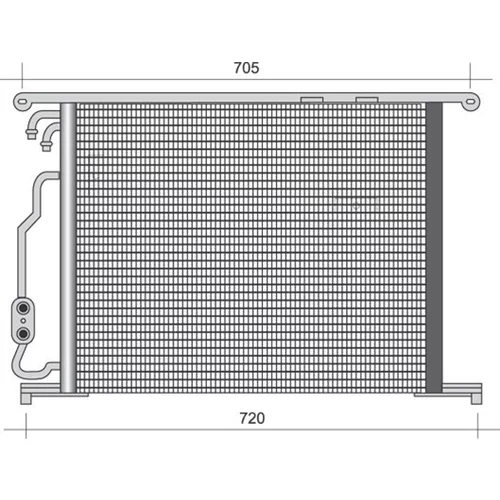 Kondenzátor klimatizácie MAGNETI MARELLI 350203487000