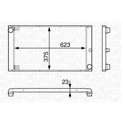 Chladič motora MAGNETI MARELLI 350213140200