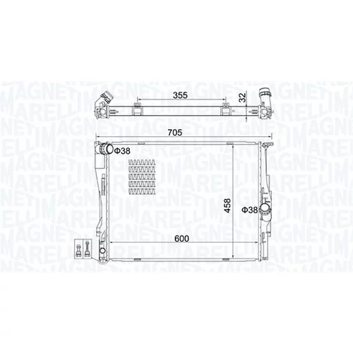 Chladič motora 350213160700 (MAGNETI MARELLI)