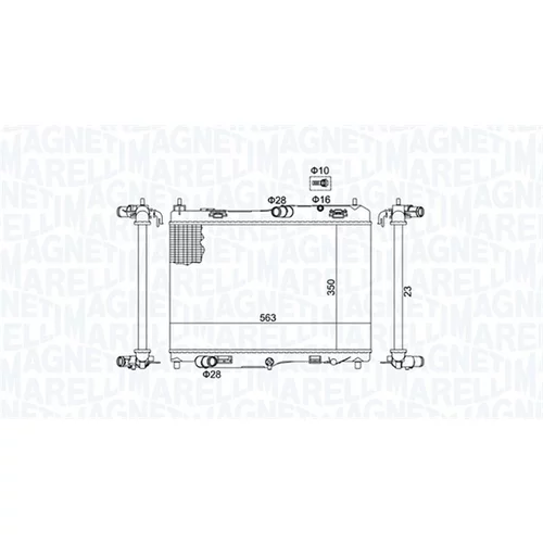 Chladič motora MAGNETI MARELLI 350213184700