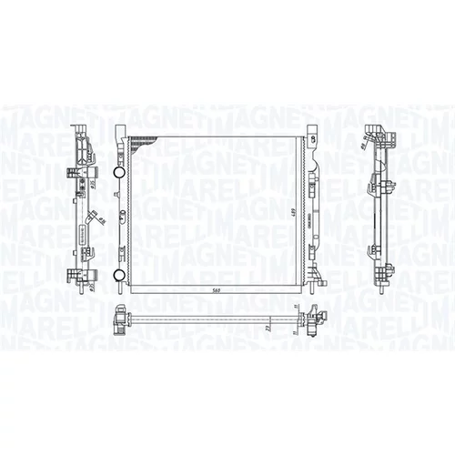 Chladič motora MAGNETI MARELLI 350213186900 - obr. 1