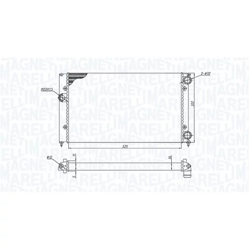 Chladič motora MAGNETI MARELLI 350213187600 - obr. 1