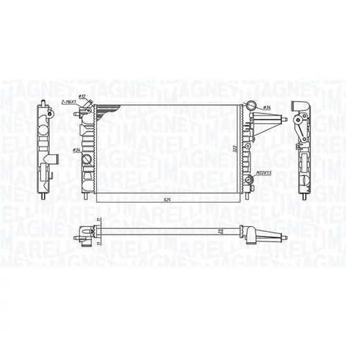 Chladič motora MAGNETI MARELLI 350213189100