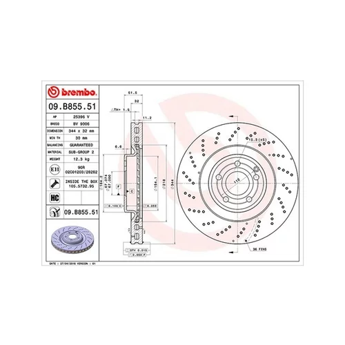 Brzdový kotúč MAGNETI MARELLI 360406116301