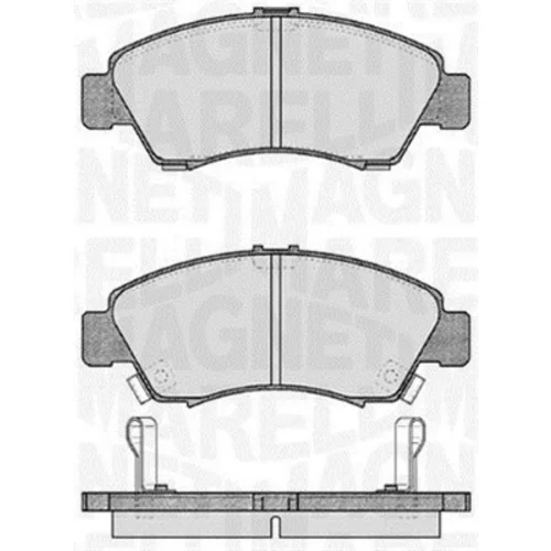 Sada brzdových platničiek kotúčovej brzdy MAGNETI MARELLI 363916060276