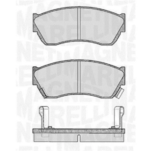 Sada brzdových platničiek kotúčovej brzdy MAGNETI MARELLI 363916060491