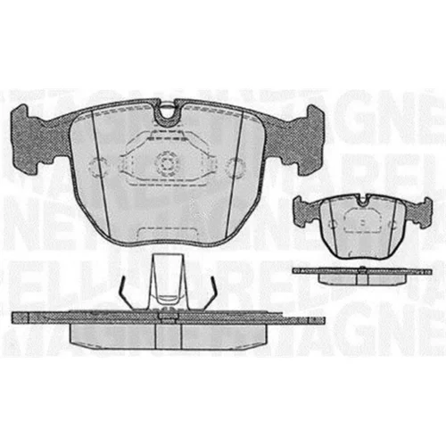 Sada brzdových platničiek kotúčovej brzdy MAGNETI MARELLI 363916060579