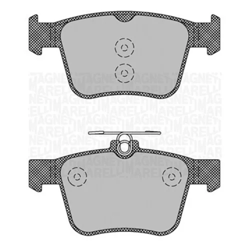 Sada brzdových platničiek kotúčovej brzdy MAGNETI MARELLI 363916060713