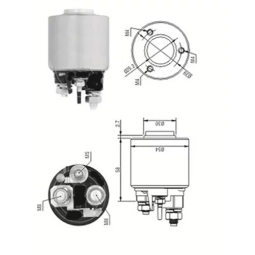 Elektromagnetický spínač pre štartér MAGNETI MARELLI 940113050571