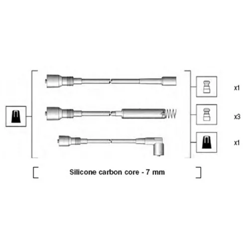 Sada zapaľovacích káblov MAGNETI MARELLI 941125130667