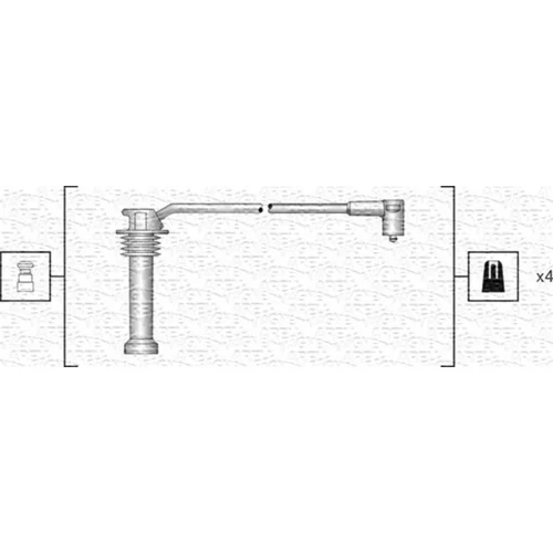 Sada zapaľovacích káblov MAGNETI MARELLI 941318111142