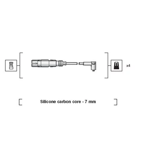 Sada zapaľovacích káblov MAGNETI MARELLI 941318111164 - obr. 1