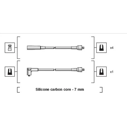 Sada zapaľovacích káblov MAGNETI MARELLI 941318111213