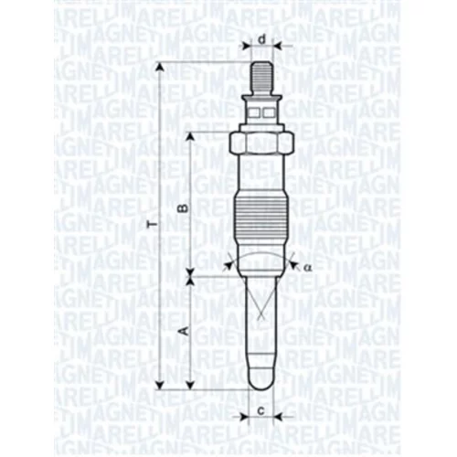 Žeraviaca sviečka MAGNETI MARELLI 062900010304