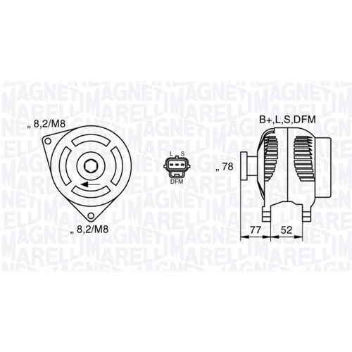 Alternátor MAGNETI MARELLI 063377418010