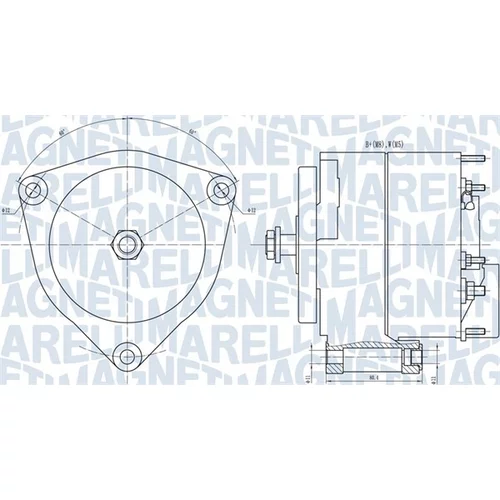 Alternátor MAGNETI MARELLI 063731035010