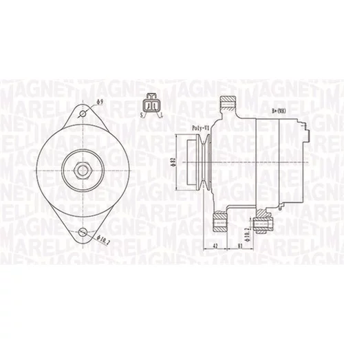 Alternátor MAGNETI MARELLI 063731806010